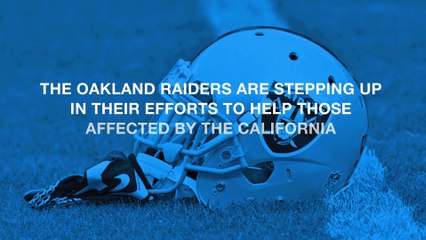 Oakland Raiders donate $1M in aid to California wildfires