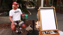 We Had a Caricature Artist Draw a Bunch of Pro Surfers at the US Open of Surfing