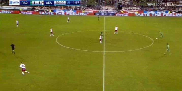 Oscar Hiljemark Goal HD - Panathinaikos	2-1	AEL Larissa 16.10.2017