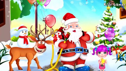 Fire Trucks for Children | Christmas Santa Hero Fireman | Cartoons for Kids : Fire Rescue for Baby