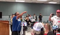 TRUMP SUPPORTERS GO TO LATINO ONLY SEGREGATED CITY. FIGHTS BREAK OUT AFTER MEETING ENDS ABRUPTLY.