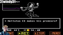 Реакция Летсплейщиков на Меттатона ЭКС в Игре Undertale[Перезагрузка]