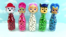Paw Patrol Superhero Bottles Nursery Rhymes Surprise Toys Learn Colors for Kids Children