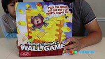 Humpty Dumpty Wall Game for kids! Family Fun Game Night Egg Surprise Disney Toys