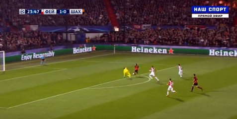 Bernard Goal HD - Feyenoord	1-1	Shakhtar Donetsk 17.10.2017