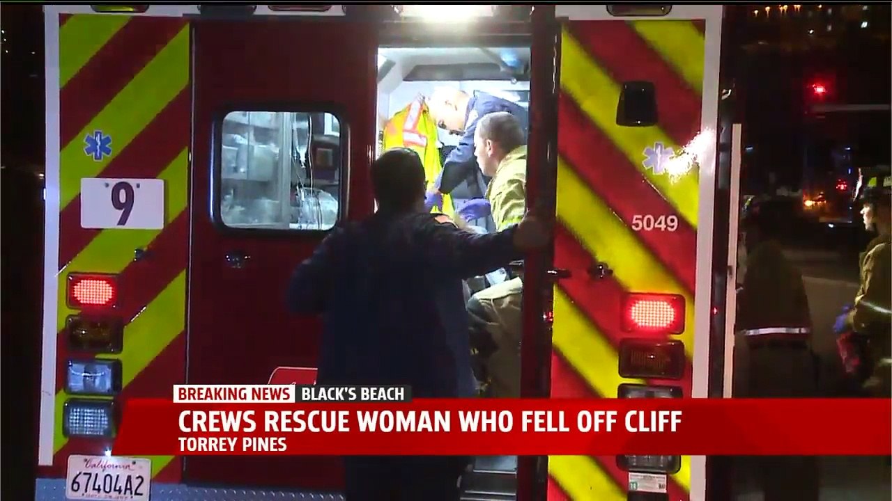 Crews Rescue Woman Who Fell 80 Feet from San Diego Cliff