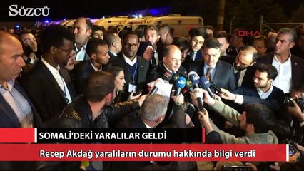 Somali’deki yaralılar Türkiye’ye geldi!