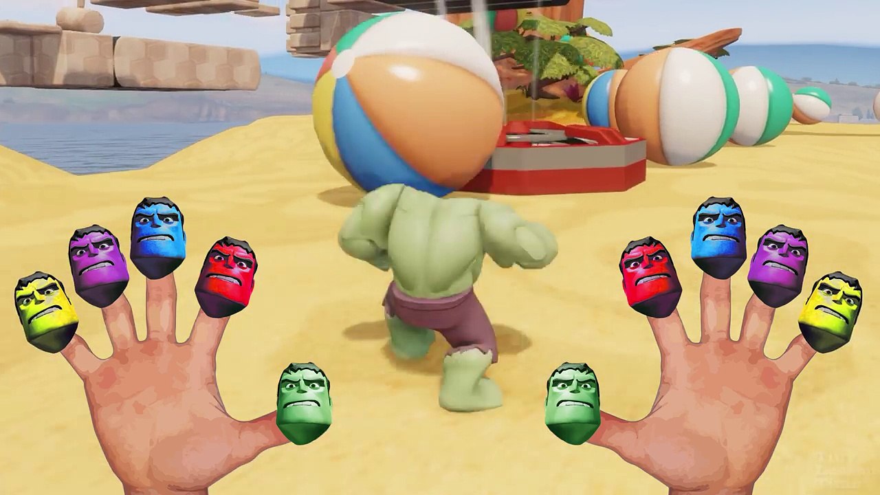 Hulk Finger Family with Colors | Colorful Incredible Hulks with Nursery Rhyme Playlist for Toddlers