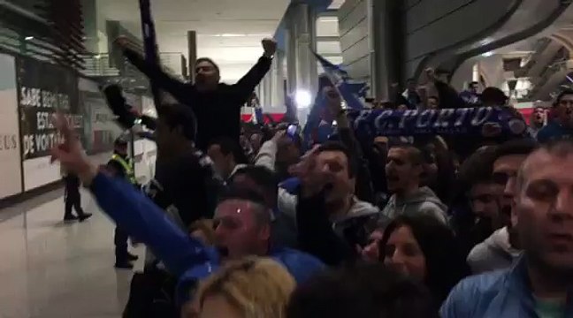 [VIDEO] Vê a MAGNIFICA receção dos adeptos a chegada do FC Porto a Alemanha