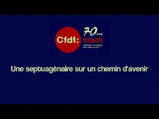Edmond Maire lors des 70 ans de la CFDT Retraités