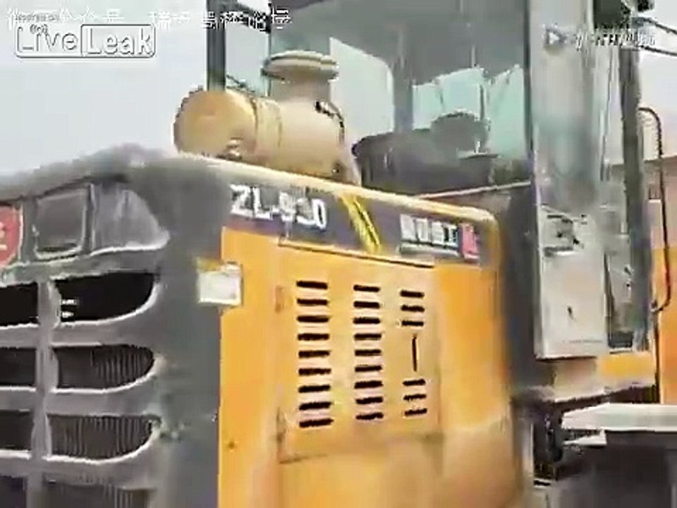 Kid driving excavator