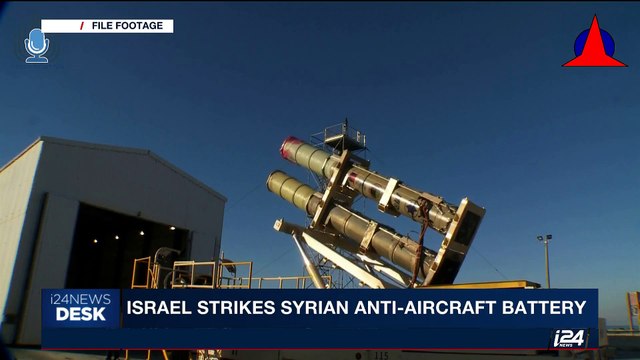 i24NEWS DESK | Israel strikes Syrian anti-aircraft battery | Monday, October 16th 2017