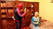 Frozen Elsa & Belle vs Joker Police! w/ Spiderman ARRESTS - Superhero in real life
