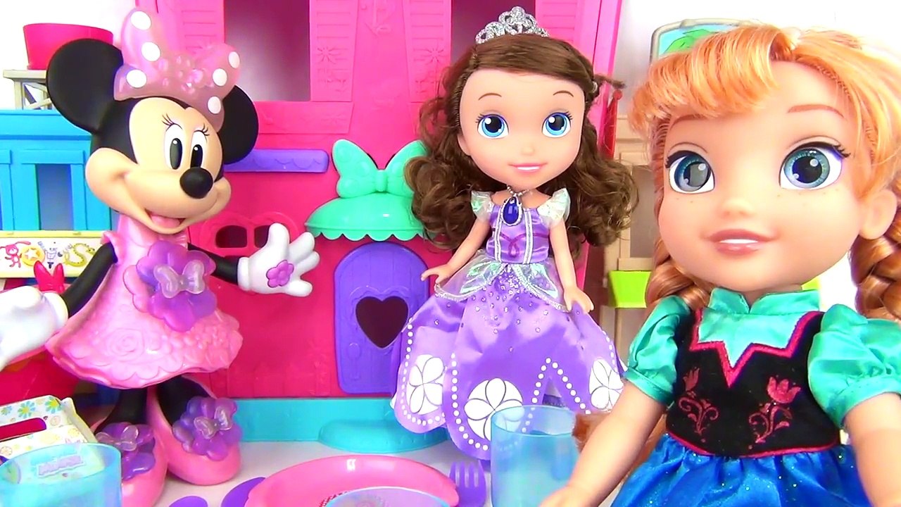 Disney Jr. MINNIE MOUSE Picnic Basket Playset, Play-doh Princess Sofia the First, Frozen Anna TUYC