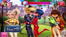 Miraculous Ladybug and Cat Noir Love Relationship - First Kiss - Ladybug Love Games Compilation