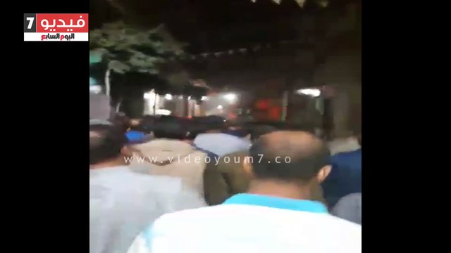 جنازة مهيبة لشهيد المنوفية فى الهجوم المسلح على بنك رفح بشمال سيناء