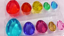 DIY How To Make Colors Size Eggs Soft Jelly Gummy Learn Colors Slime Clay Icecream