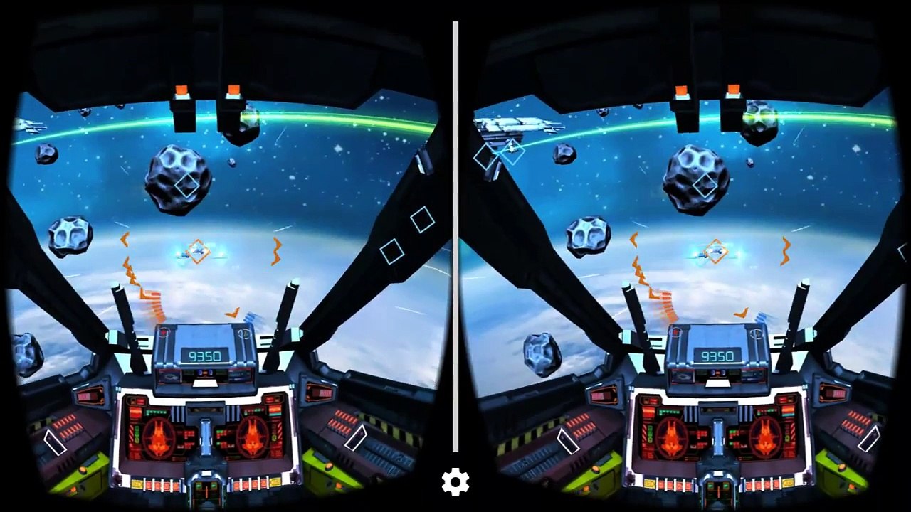 Minos Starfighter VR Google Cardboard 3D SBS gameplay