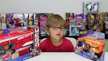 Nerf Mega Magnus and Firestrike Toy Pistol Review Plus Outside Park Play