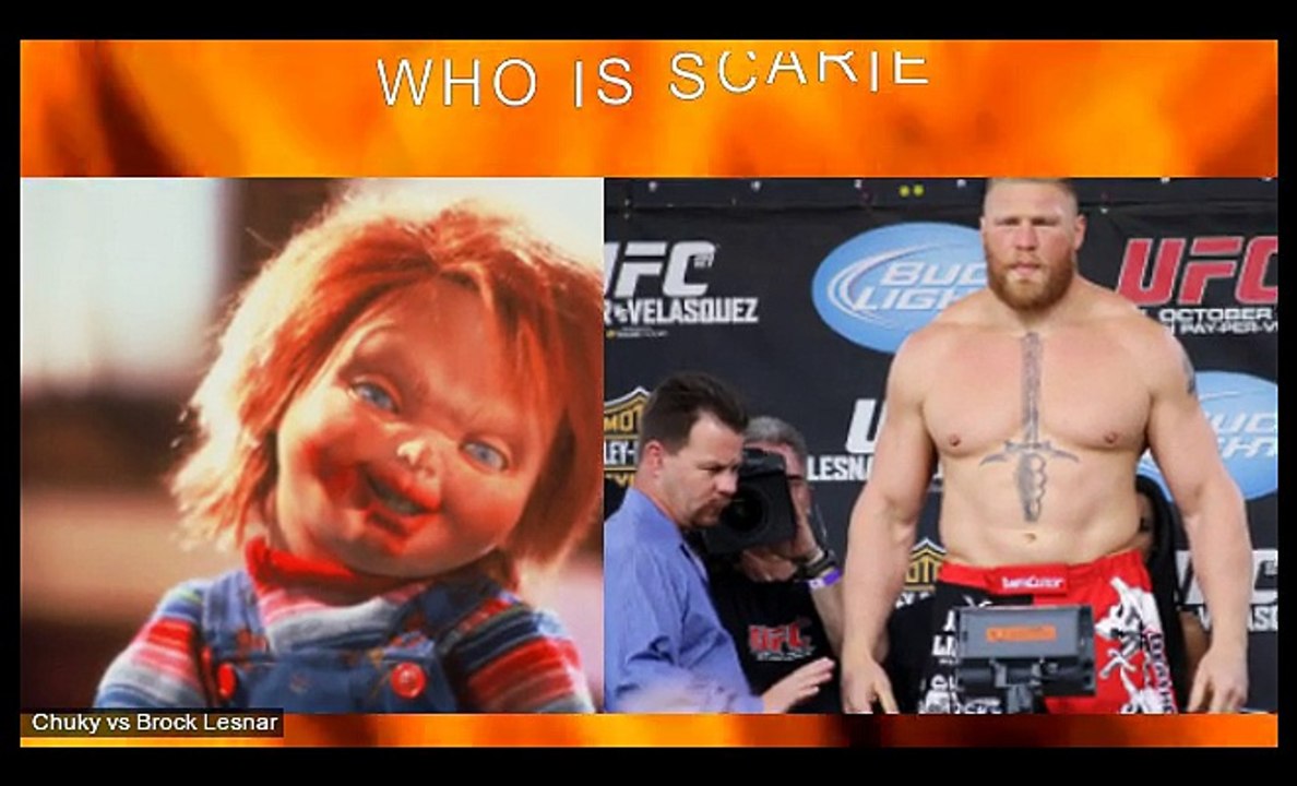 Chuky vs Brock Lesnar Who is SCARIER?