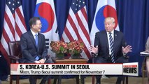 Seoul, Washington confirm Nov. 7 bilateral summit in Seoul... first state visit by U.S. president in 25 years