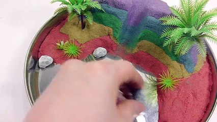 DIY How To Make Colors Kinetic Sand Slime Clay Beach Learn Colors Numbers Counting Icecream Orbeez