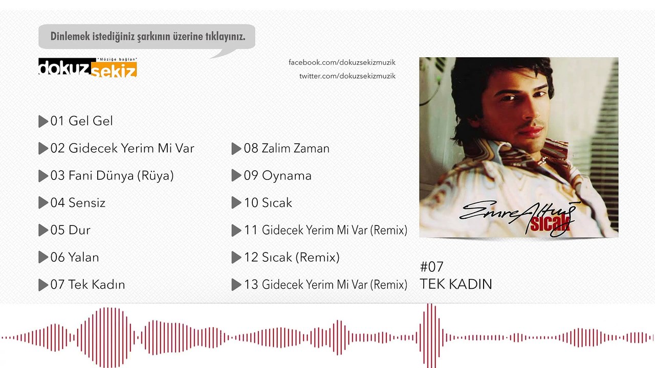 Emre Altuğ - Tek Kadın  (Official Audio)