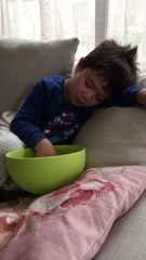 Child Falls Asleep While Eating Chips