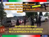 Estudiantes de Michoacan son reprimidos por el gobierno