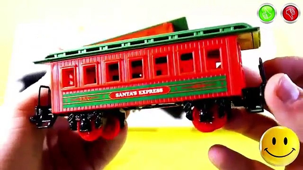 TRAINS FOR CHILDREN VIDEO: Holyday Express, Christmas Train with Santa Claus New Year new