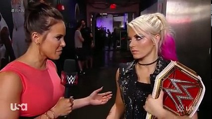 WWE RAW , Alexa Bliss Backstage Interview