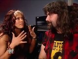 WWE Raw , Melina and Mick Foley Backstage