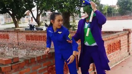 Spiderman vs Ninja playing basketball w/ Joker kidnap Ninja Prank Funny videos