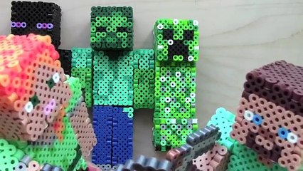 3D Perler Bead Minecraft Alex Figure (FULL TUTORIAL)