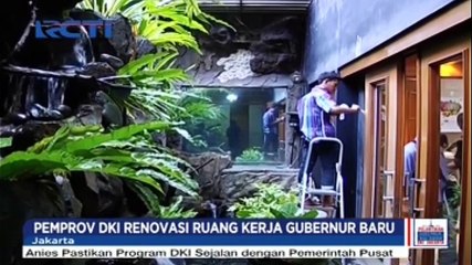 Menyambut Gubernur Baru, Pemprov DKI Renovasi Ruang Kerja Anies