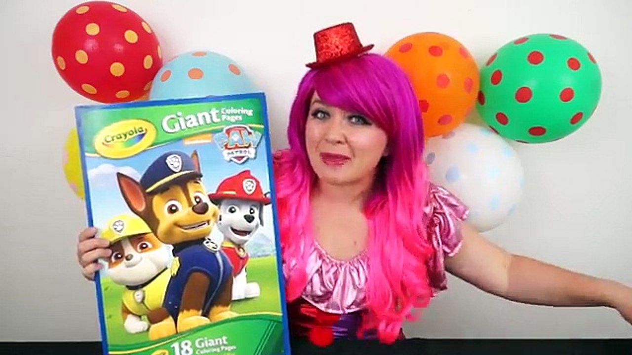 Coloring Rocky ♻️ PAW Patrol GIANT Coloring Book Page Crayola Crayons | KiMMi THE CLOWN