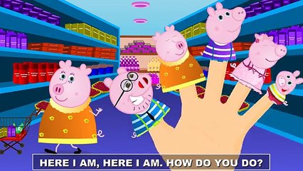 pappa pig finger family | Five little piggies jumping on the bed and many more nursery rhymes