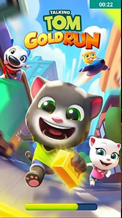 Jogando talking tom Gold run(corrida do ouro)