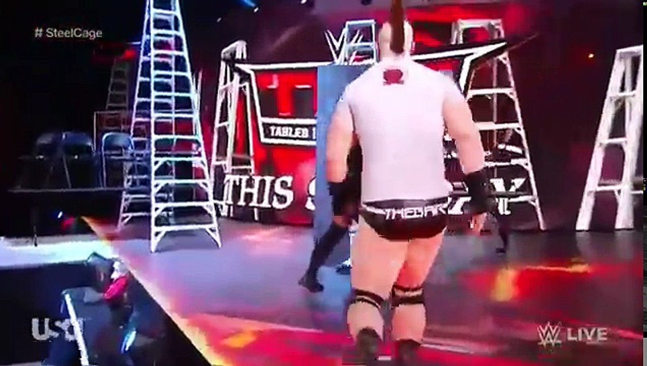 Roman Reings Vs Braun Strowman Steel Cage match WWe RAw 16th october 2017