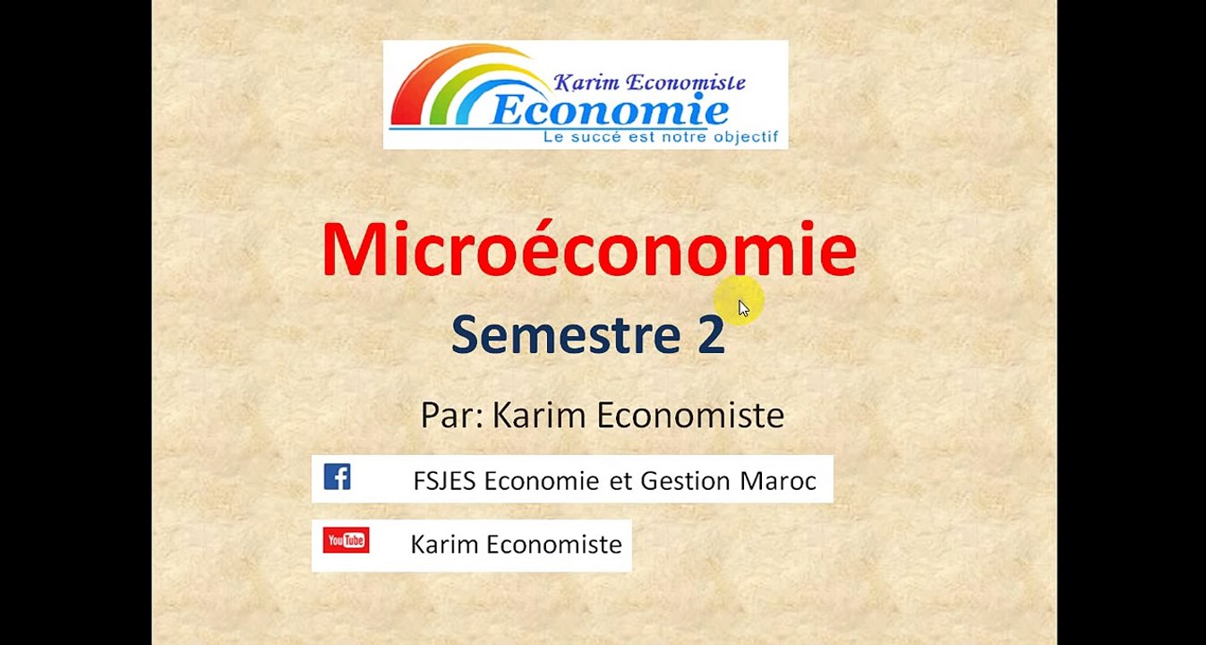 Microéconomie s2 partie 2 la fonction de production