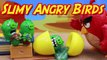 Angry Birds Surprise Egg Slime with Multiplying Bad Piggies and Giant Red Bird with Chuck and Bomb