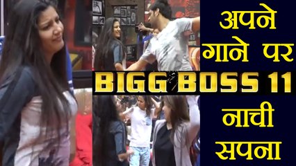 Bigg Boss 11: Sapna Chaudhary DANCES on her song 'Chhori Bindass' with housemates | FilmiBeat