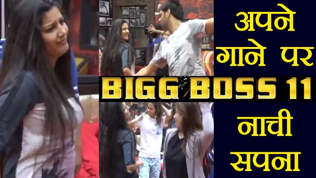 Bigg Boss 11: Sapna Chaudhary DANCES on her song 'Chhori Bindass' with housemates | FilmiBeat