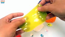 LEARN COLORS Rainbow Slime DIY Fun - Easy How to Make Slime Surprise - Finger Family Nursery Rhymes