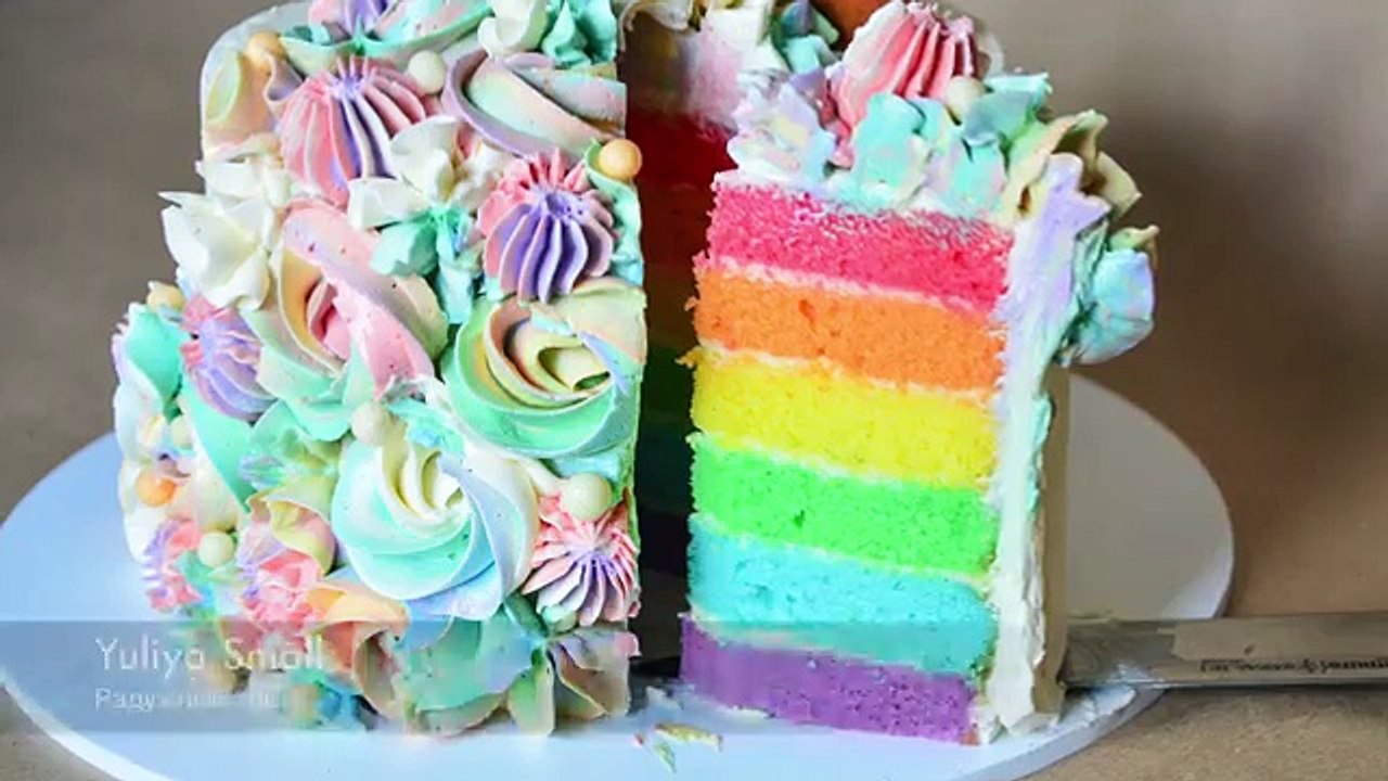 Радужный торт ☆ Радужный CandyBar ☆ Rainbow cake