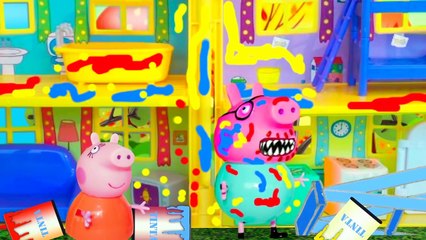 Peppa e George Quebram o Vaso Da Mamãe Pig
