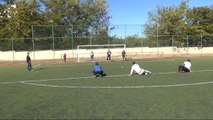 Görme Engelliler, Futsala, Futbol Sahasında, Günlük Kıyafetle Hazırlanıyor