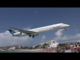 Aviation Admirer Films Landings at Sint Maarten's Airport