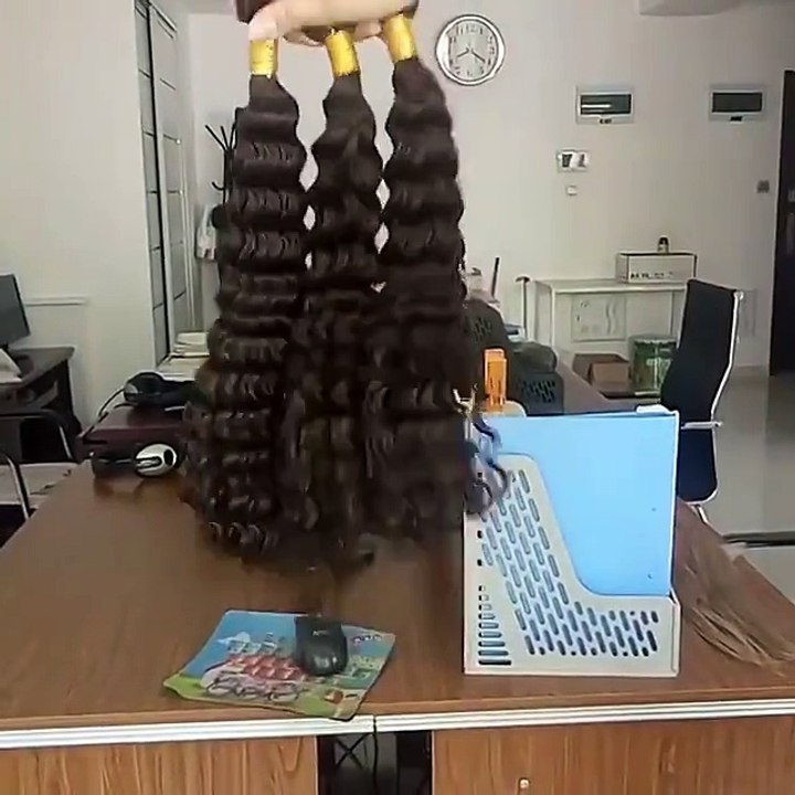 Deep Wave Curly Human Hair Weave