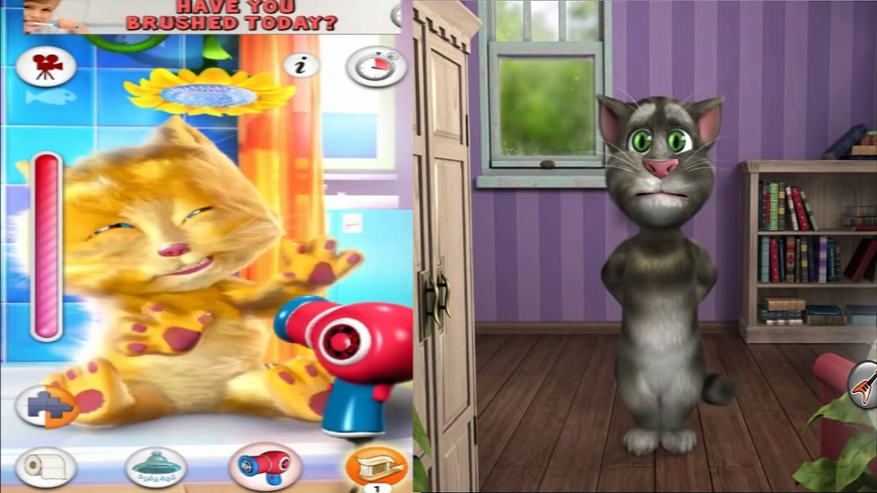 ✿Говорящий Кот Том и Котик Джинджер (Рыжик) Детский игровой мультик от Kids Show